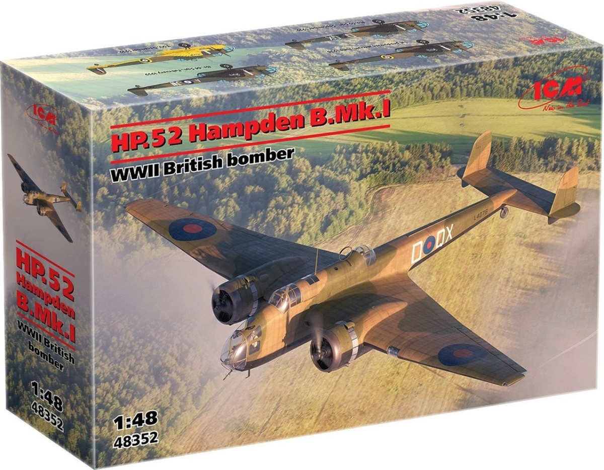 Zdjęcie dodatkowe produktu HP.52 Hampden B.Mk.I 1:48 ICM 48352