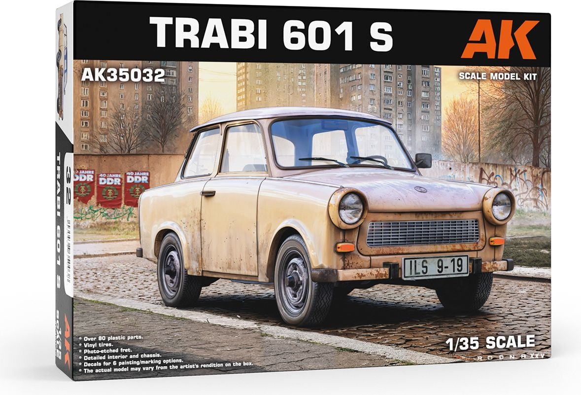 Zdjęcie główne produktu Trabant (Trabi) 601 S 1:35 AK Interactive 35032