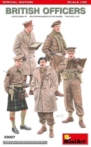 British officers of World War II 1:35 MiniArt 53027