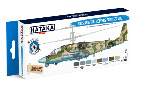 Hataka Blue Line HTK-BS86 Russian AF Helicopters Paint Set Vol. 1