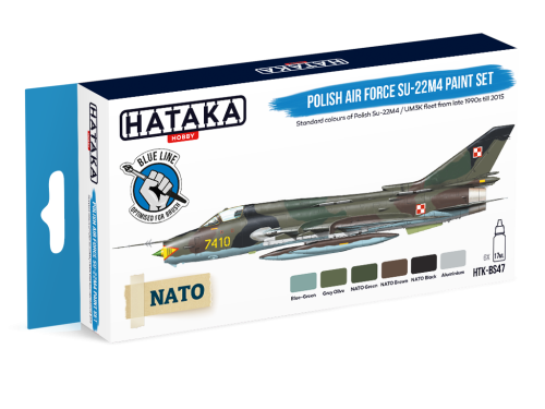 Hataka Blue Line HTK-BS47 Polish Air Force Su-22M4 paint set