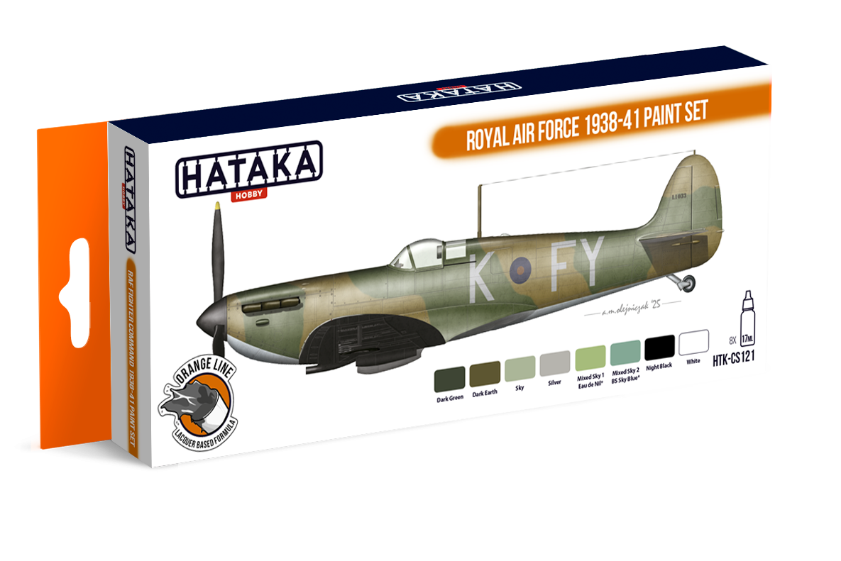 Zdjęcie główne produktu Zestaw farb Hataka HTK-CS121 Royal Air Force 1938-41