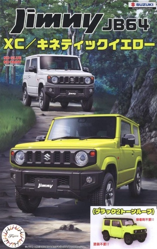Suzuki Jimny JB64 (XC / Kinetic Yellow / Black 2 Tone Roof) 1:24 Fujimi 066400