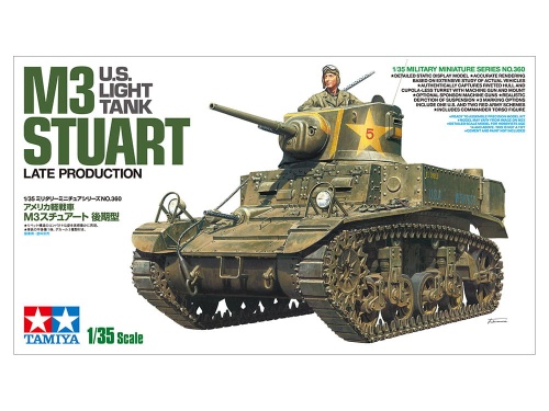M3 Stuart US Light Tank 1:35 Tamiya 35360