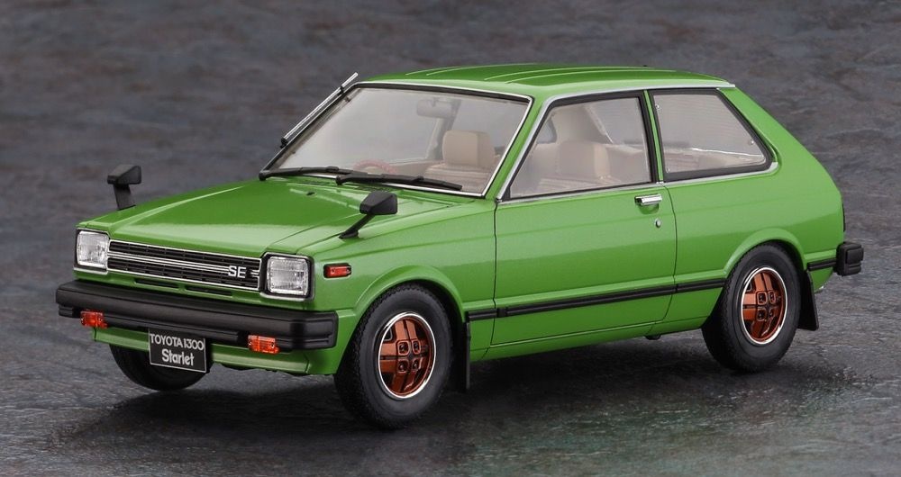 Zdjęcie dodatkowe produktu Toyota Starlet KP61 SE (3Door) Middle Version (1980) 1:24 Hasegawa 20761
