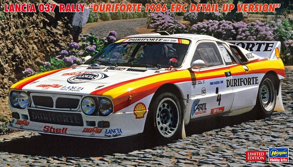Zdjęcie główne produktu Lancia 037 Rally "Duriforte 1986 ERC Detail Up Version" 1:24 Hasegawa 20775