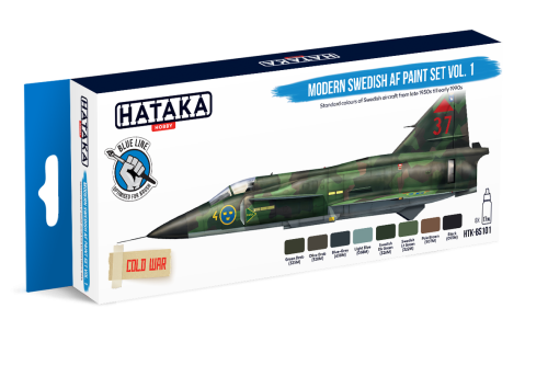 Hataka HTK-BS101 Modern Swedish AF Paint Set Vol. 1 8x17ml paint HTKBS101