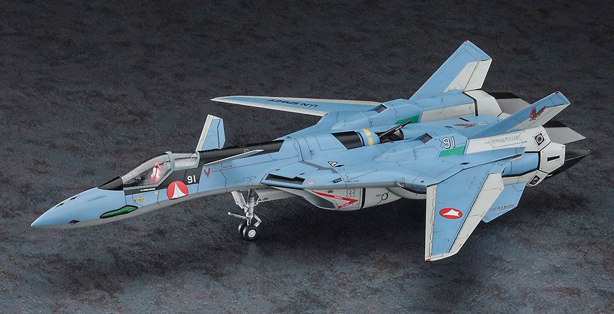 Zdjęcie dodatkowe produktu Model plastikowy samolotu VF-19A VF-X Ravens Macross VF-X2 1:48 Hasegawa 65873