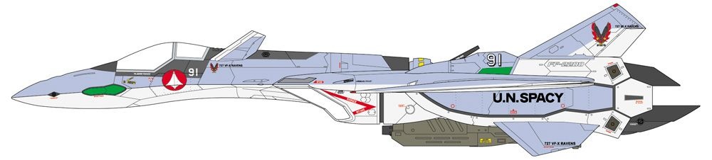 Zdjęcie dodatkowe produktu Model plastikowy samolotu VF-19A VF-X Ravens Macross VF-X2 1:48 Hasegawa 65873