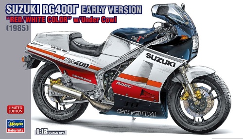 Suzuki RG400 Early Version `Red/White Color` w/Under Cowl 1:12 Hasegawa 21732