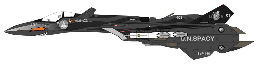 Zdjęcie dodatkowe produktu VF-19A SVF-440 Dullahans z zestawem Fast Pack i pociskami 1:72 Hasegawa 65870