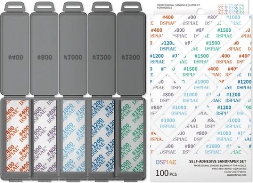 Set of self-adhesive sandpaper #400-#1500 DSPIAE DSP-S01