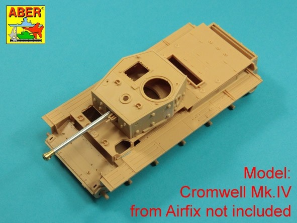 Zdjęcie dodatkowe produktu Brytyjska lufa 75 mm z bardzo późnym hamulcem wylotowym do Cromwell Mk. IV 1:35 Aber 35L037