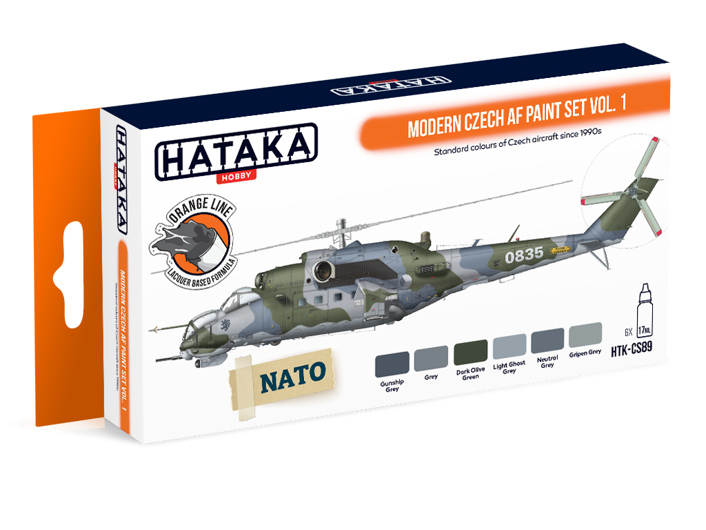 Zdjęcie główne produktu Zestaw farb Modern Czech AF vol. 1 Hataka HTK-CS89