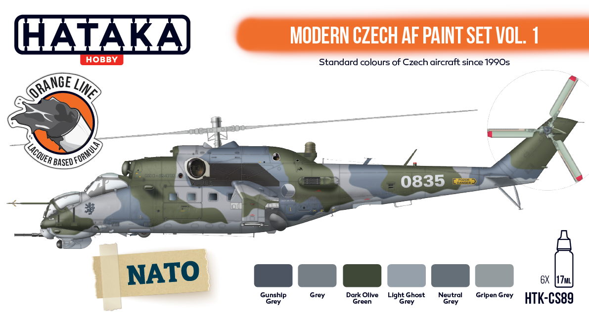Zdjęcie dodatkowe produktu Zestaw farb Modern Czech AF vol. 1 Hataka HTK-CS89