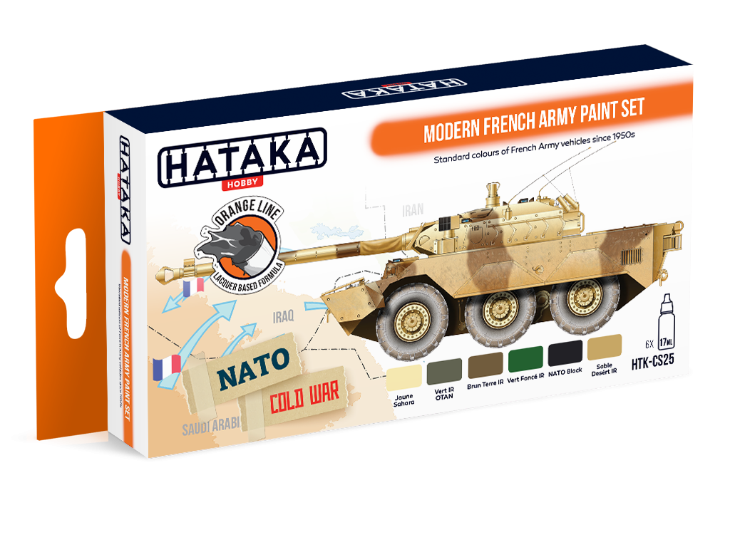 Zdjęcie główne produktu Zestaw farb Modern French Army Hataka HTK-CS25