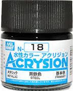 Zdjęcie dodatkowe produktu Mr. Hobby N018 Steel 10ml farba N018