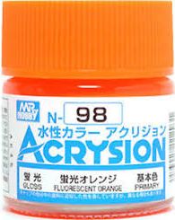 Zdjęcie dodatkowe produktu Mr. Hobby N098 Fluorescent Orange 10ml farba N098
