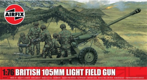 British 105 mm light field gun 1:76 Airfix A02332