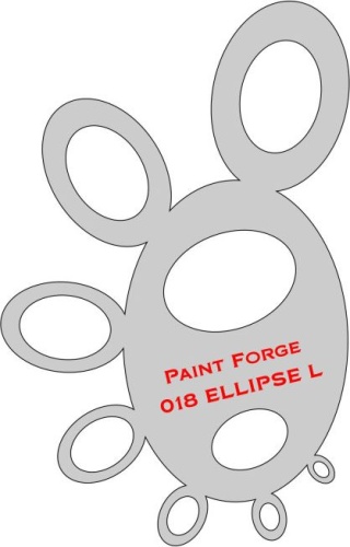 Ellipse Stencils L Paint Forge PFST018L