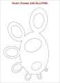 Zdjęcie dodatkowe produktu Szablony malarskie Ellipse Stencils L Paint Forge PFST018L