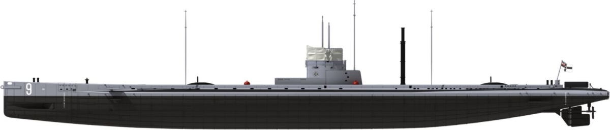 Zdjęcie Niemiecki okręt podwodny SM U9 1:72 Das Werk DW72001