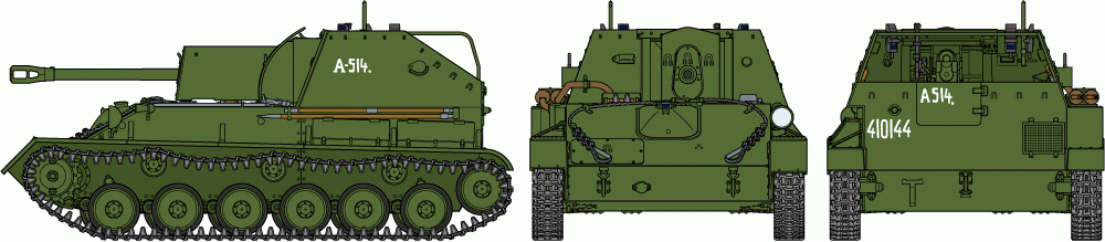 Zdjęcie dodatkowe produktu SU-76M Russian Self-Propelled Gun 1:35 Tamiya 35348