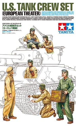 US Tank Crew Set (European Theater) 1:35 Tamiya 35347