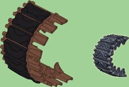 Duckbills track connectors for M4 Sherman T62 1:35 Bronco tank AB3550