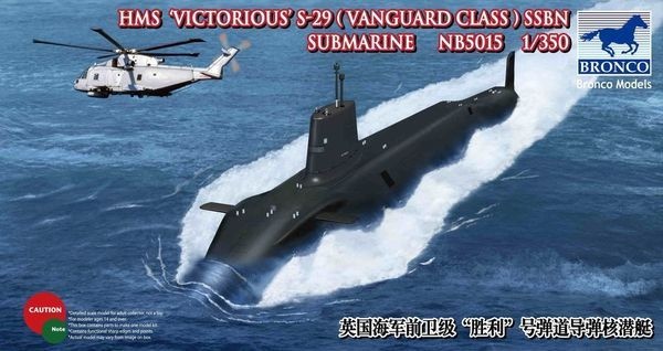 Zdjęcie HMS Victorious S-29 (Vanguard Class) SSBN Submarine 1:350 Bronco NB5015