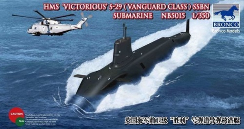 HMS Victorious S-29 (Vanguard Class) SSBN Submarine 1:350 Bronco NB5015