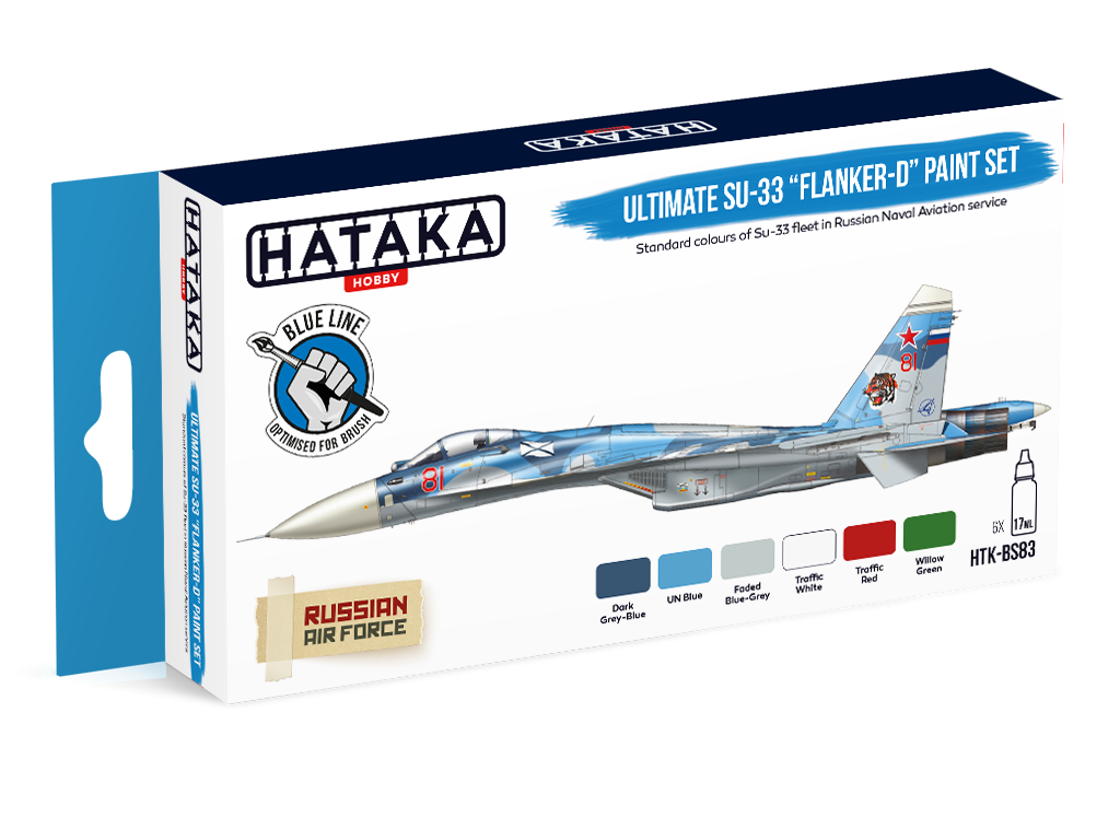Zdjęcie Zestaw farb Ultimate Su-33 "Flanker-D" 6x17ml Hataka BS83