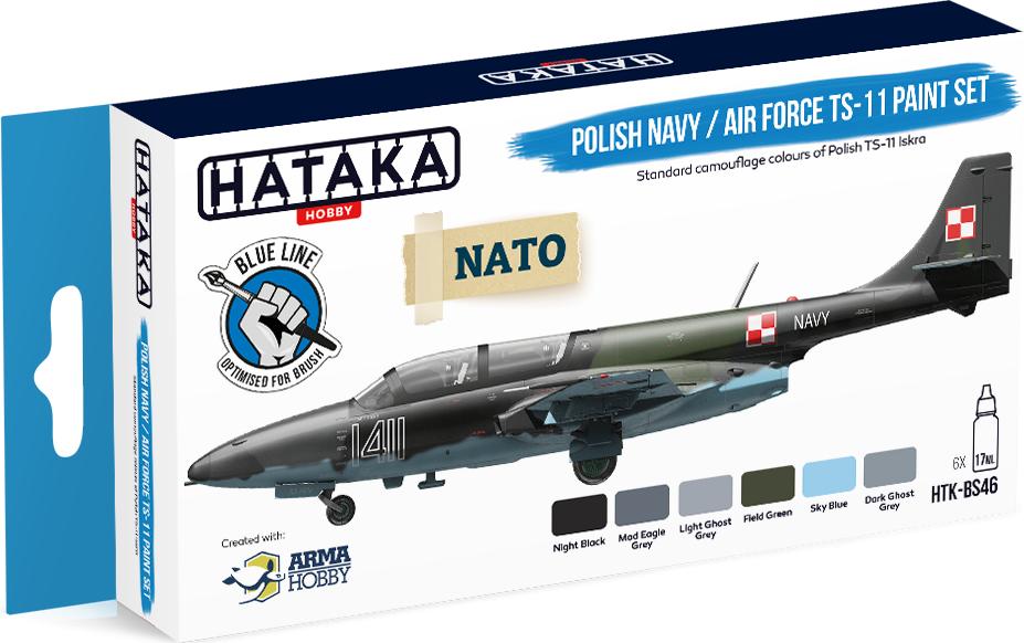 Zdjęcie Zestaw farb Polish Navy / Air Force TS-11 6x17ml Hataka BS46