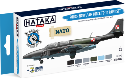 Polish Navy / Air Force TS-11 paint set 6x17ml Hataka BS46