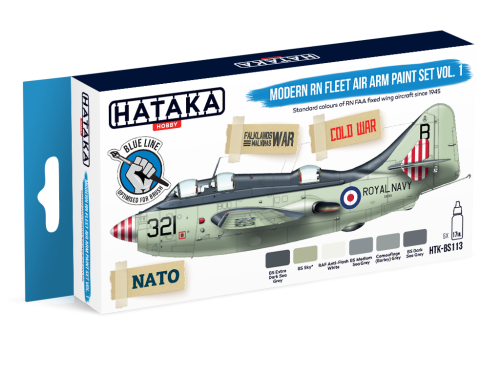 Modern RN Fleet Air Arm paint set vol. 1 6x17ml Hataka BS113