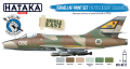 Zdjęcie Zestaw farb Israeli AF Paint Set (1970's Desert Colours) 6x17ml Hataka HTK-BS12