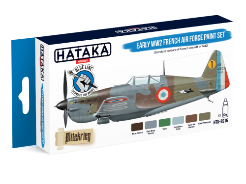 Early WW2 French Air Force Paint Set 6x17ml Hataka HTK-BS16