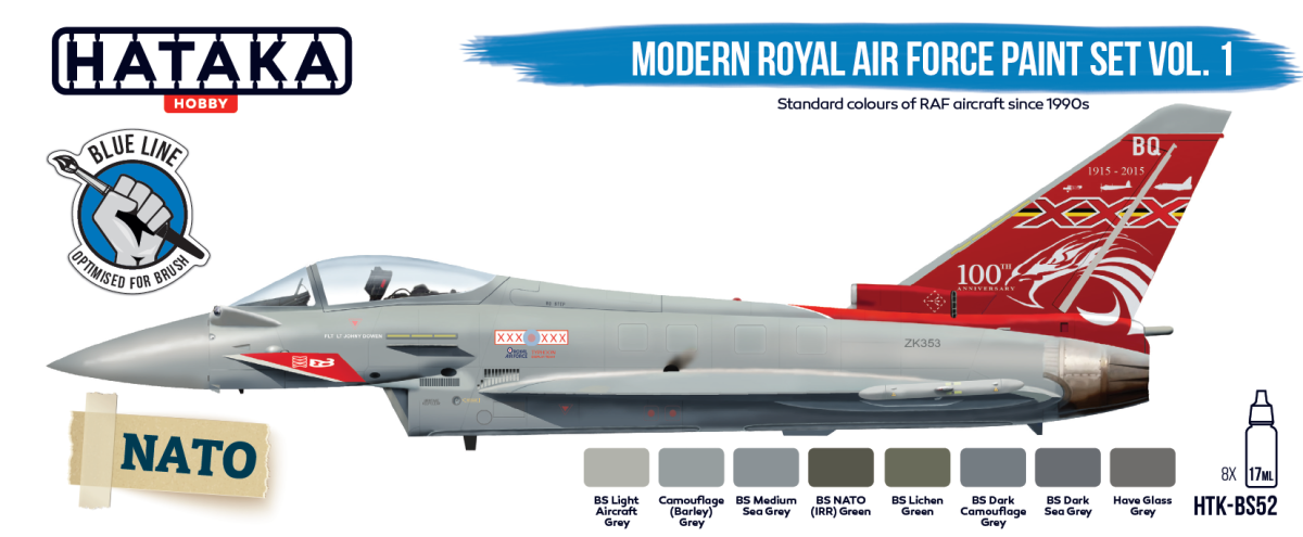 Zdjęcie Zestaw farb Modern Royal Air Force Paint Set Vol. 1 8x17ml Hataka HTK-BS52