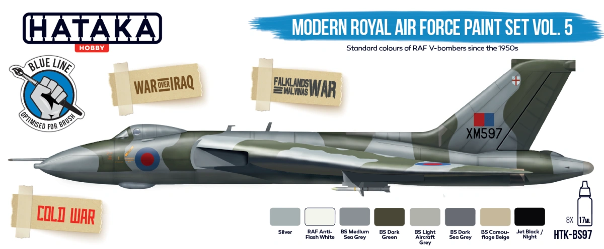 Zdjęcie Zestaw farb Modern Royal Air Force Paint Set Vol. 5 8x17ml Hataka HTK-BS97