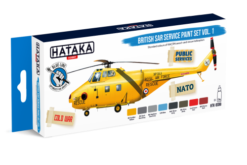 British SAR Service Paint Set Vol. 1 8x17ml Hataka HTK-BS98