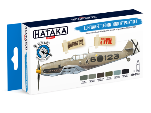 Luftwaffe paint set "Legion Condor" 6x17ml Hataka HTK-BS32