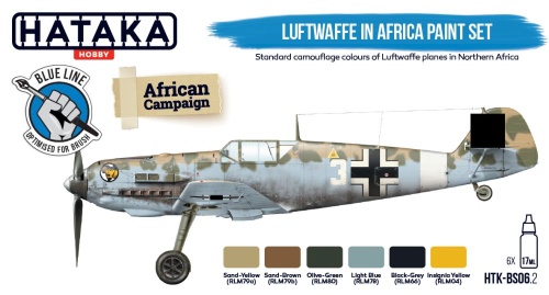 Luftwaffe in Africa paint set 6x17ml Hataka HTK-BS06.2