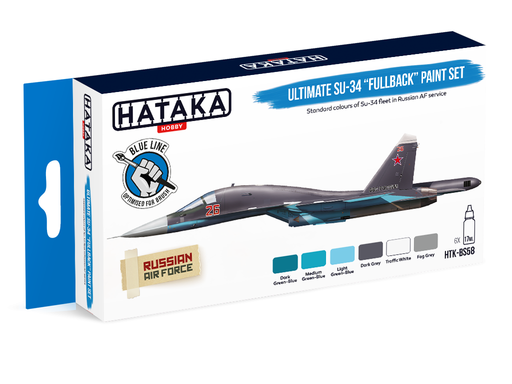 Zdjęcie Zestaw farb Ultimate Su-34 "Fullback" 6x17ml Hataka BS58