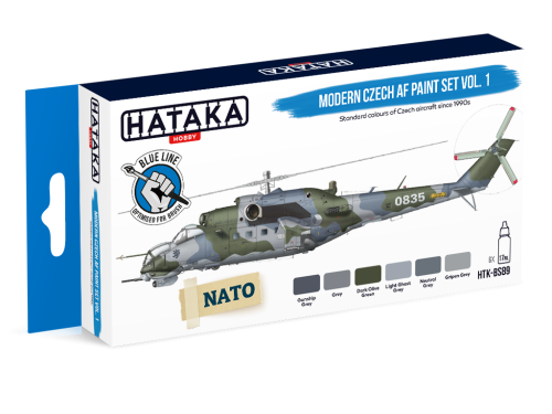 Modern Czech AF Paint Set Vol. 1 6x17ml Hataka HTK-BS89