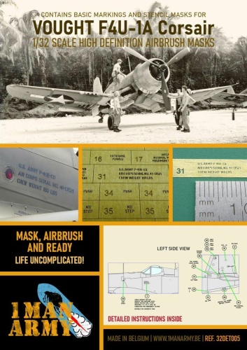 Vought F4U-1A Corsair 1:32 1 Man Army 32DET005