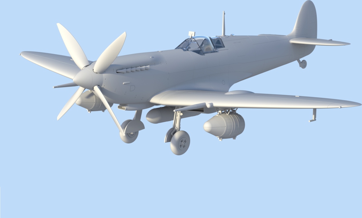 Zdjęcie Spitfire Mk.IXc "Beer Delivery" 1:48 ICM 48060