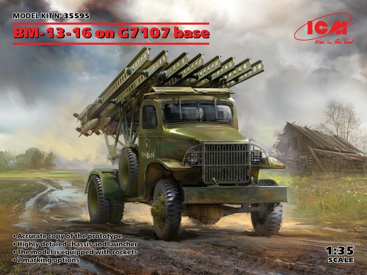 Zdjęcie BM-13-16 na podwoziu G7107 1:35 ICM 35595