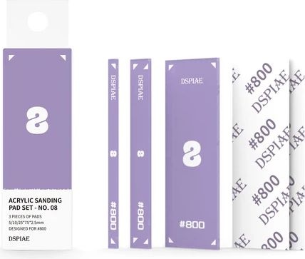 Set of acrylic sanding blocks #800 DSPIAE PT-SP08