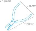 Zdjęcie Szczypce kombinerki wklęsło-półokrągłe 130 mm Shesto PPL1309