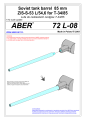 Zdjęcie Lufa 85 mm ZiS-S-53 L/54,6 do T-34/85 1:72 ABER 72L08